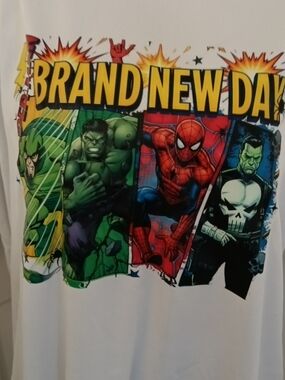 Marvel 'Brand New Day'4 White Tee New Large